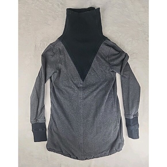 Lululemon Women's Jacket Gratitude Wrap Elbow Patch Heathered Gray Size 8 Medium - Picture 10 of 15